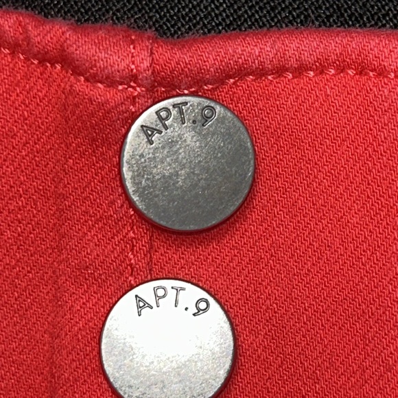 Apt. 9 Women's Red Skinny Jeans - Picture 9 of 14
